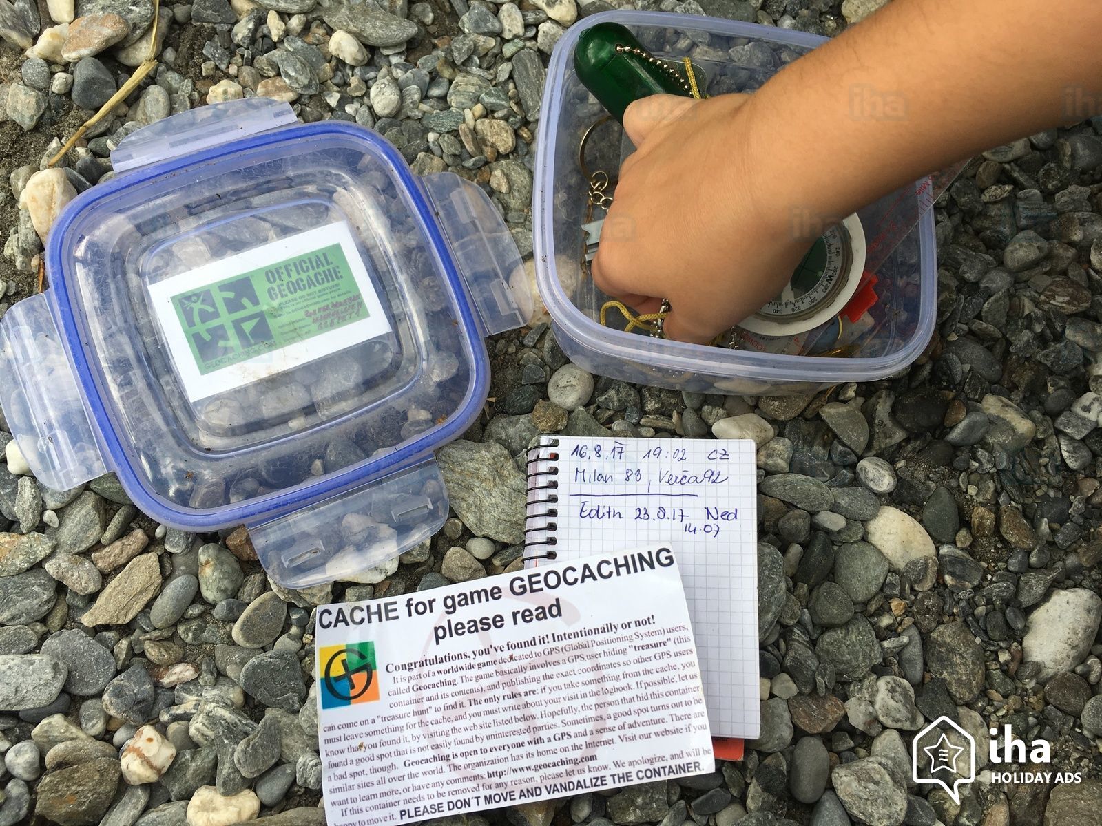 geocaching with kids